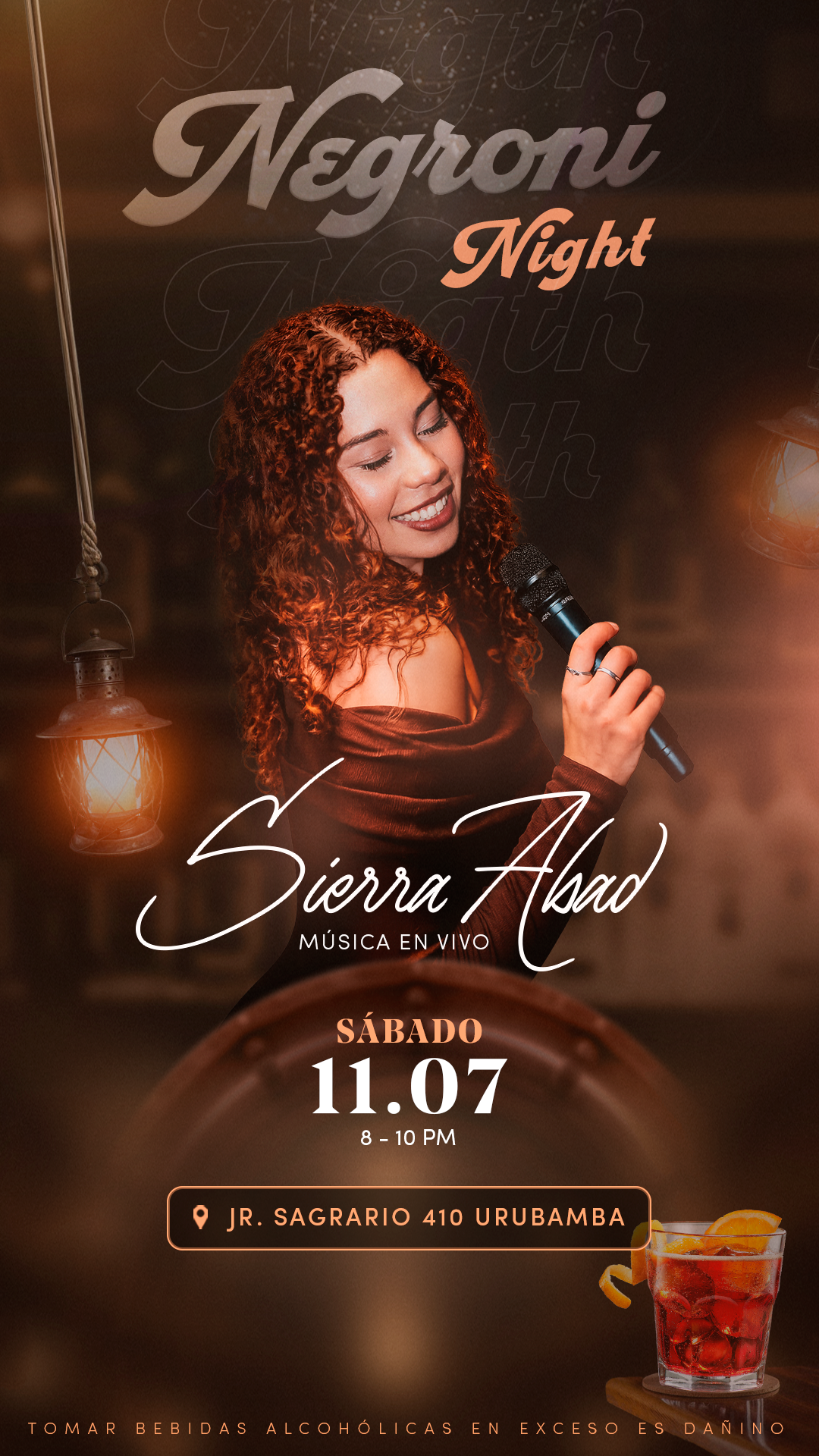 Póster de Negroni Night 2